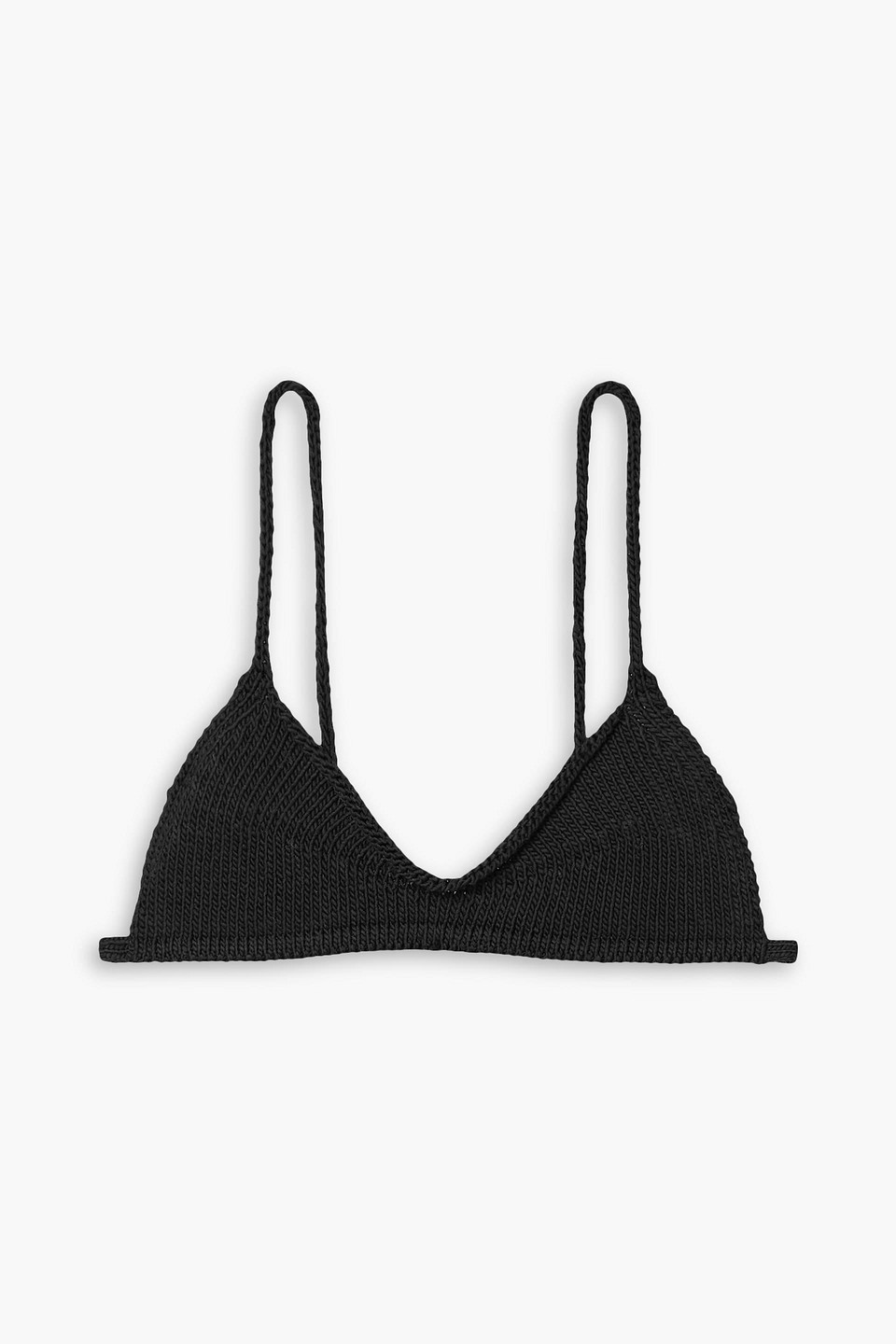 Khaite Carla Cotton-blend Bra Top In Black