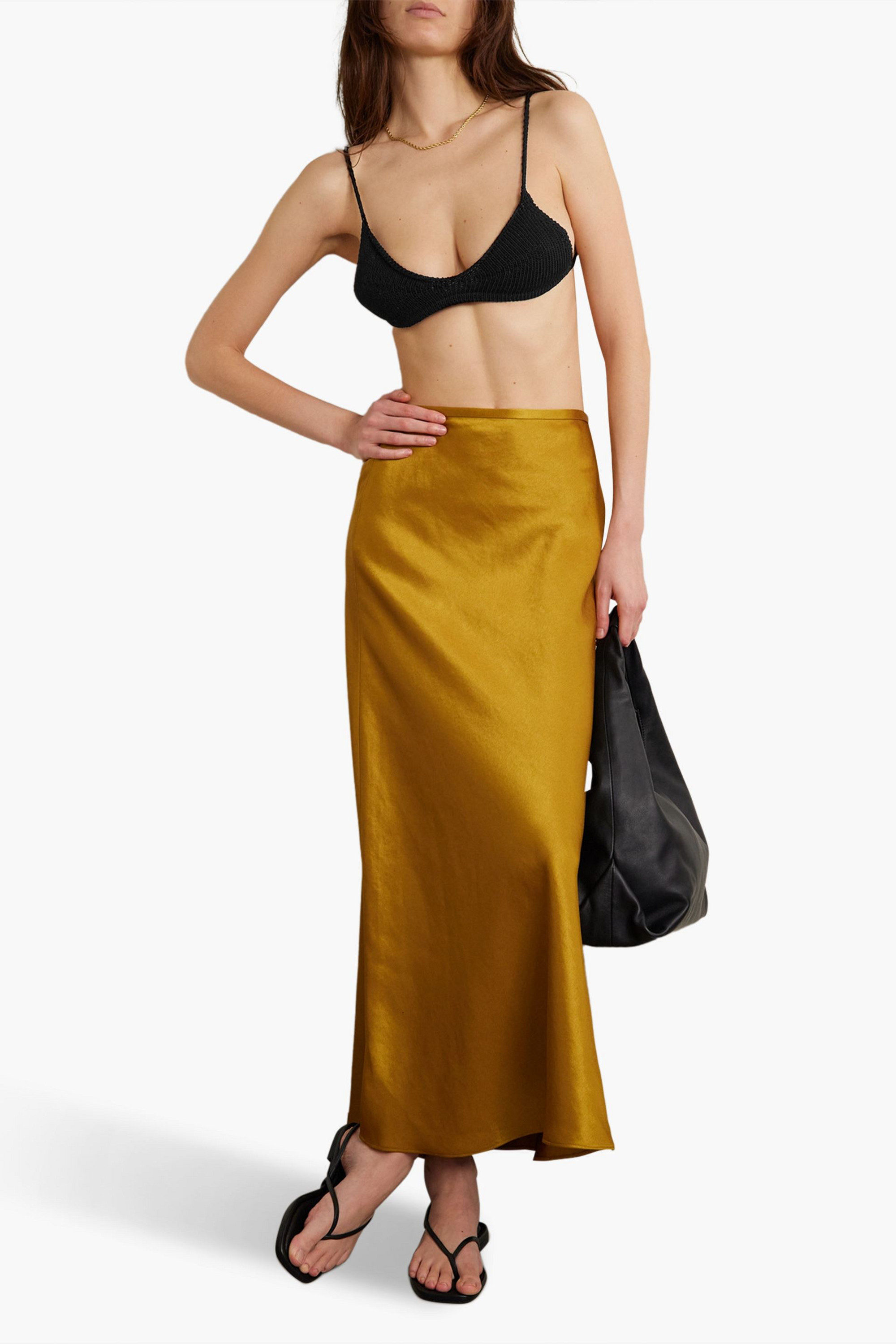 KHAITE Carla cotton-blend bra top