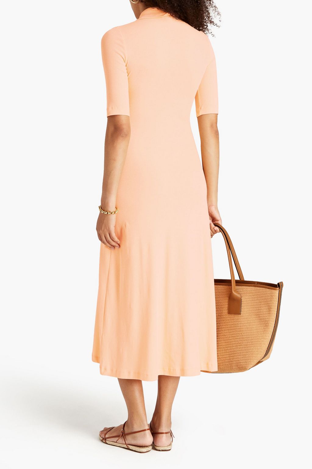 ROSETTA GETTY Cotton-jersey midi dress