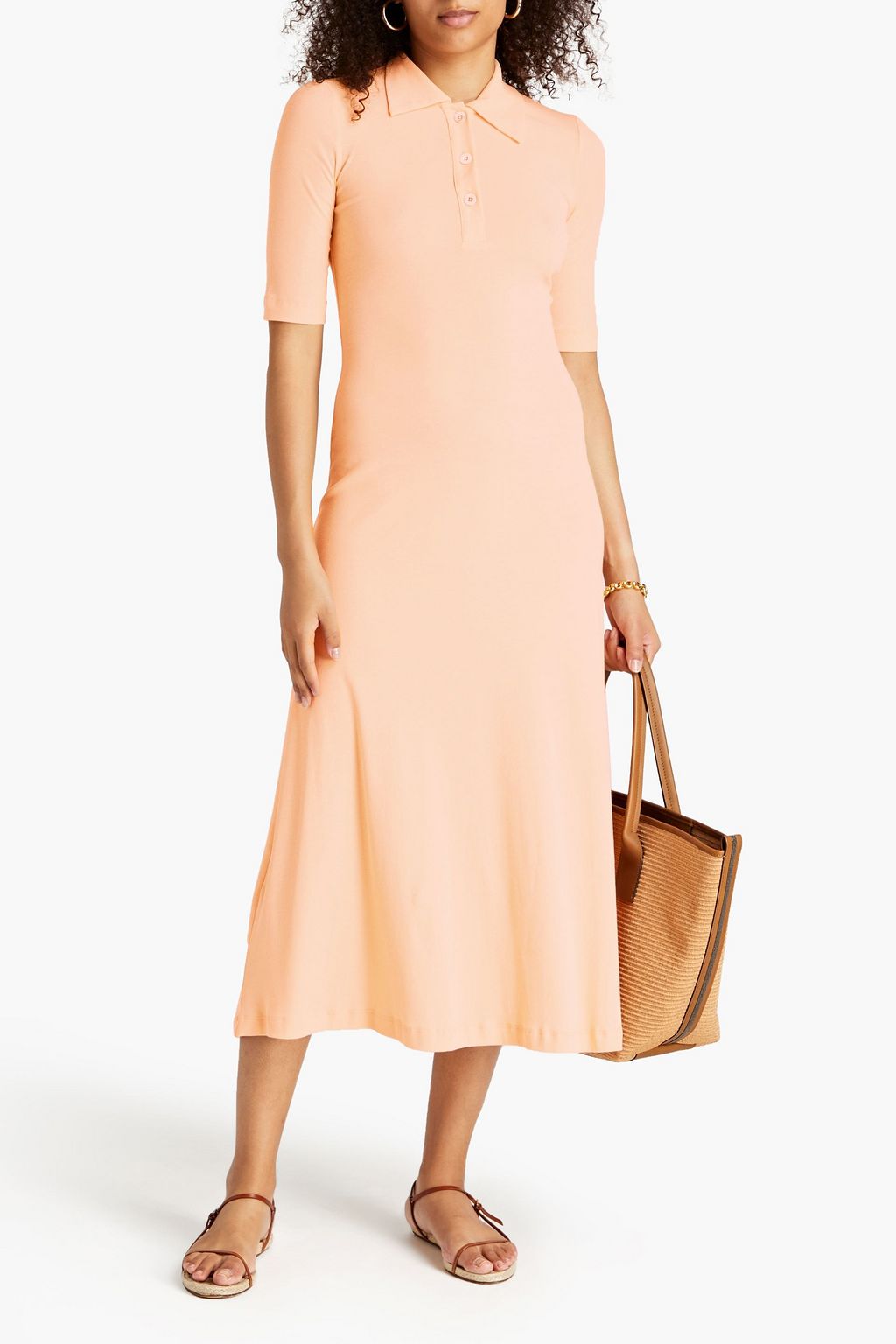 ROSETTA GETTY Cotton-jersey midi dress