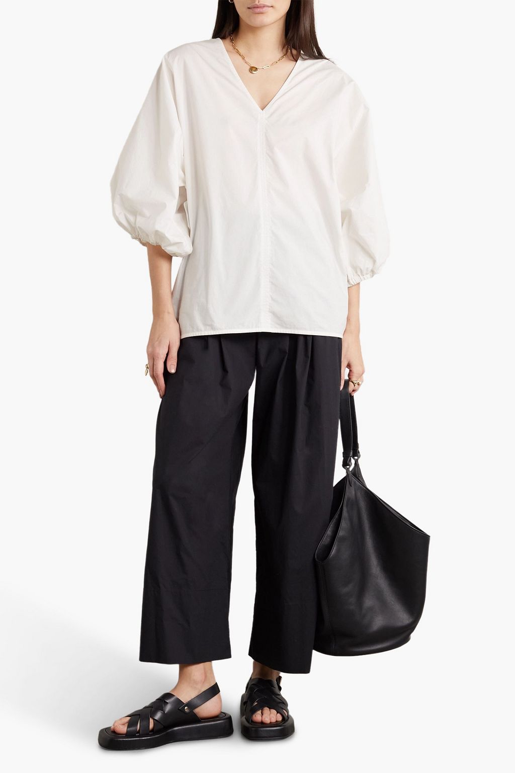 BY MALENE BIRGER コットンポプリン ブラウス