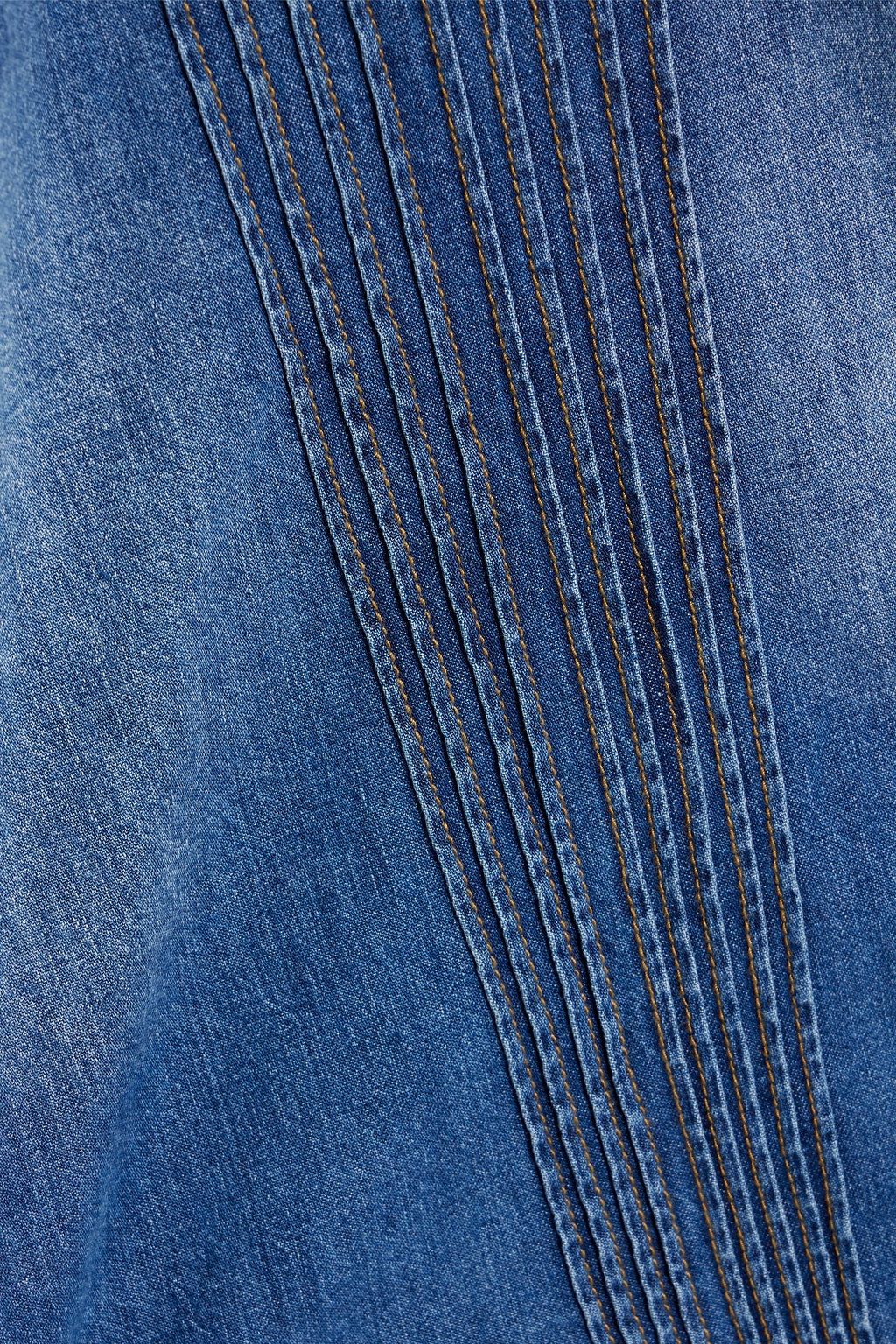 ZIMMERMANN Pintucked denim shirt