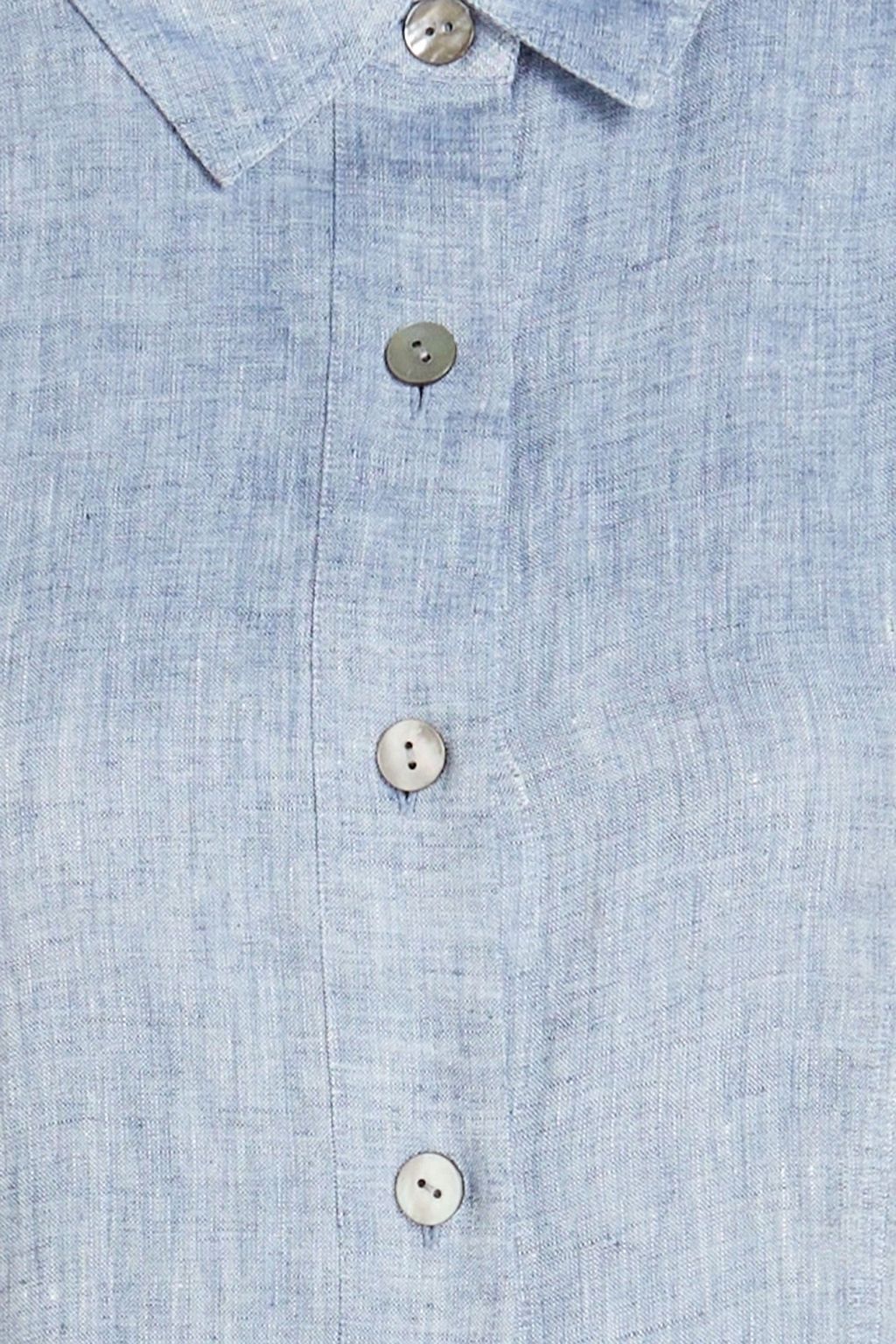 THEORY Hemp-chambray midi shirt dress