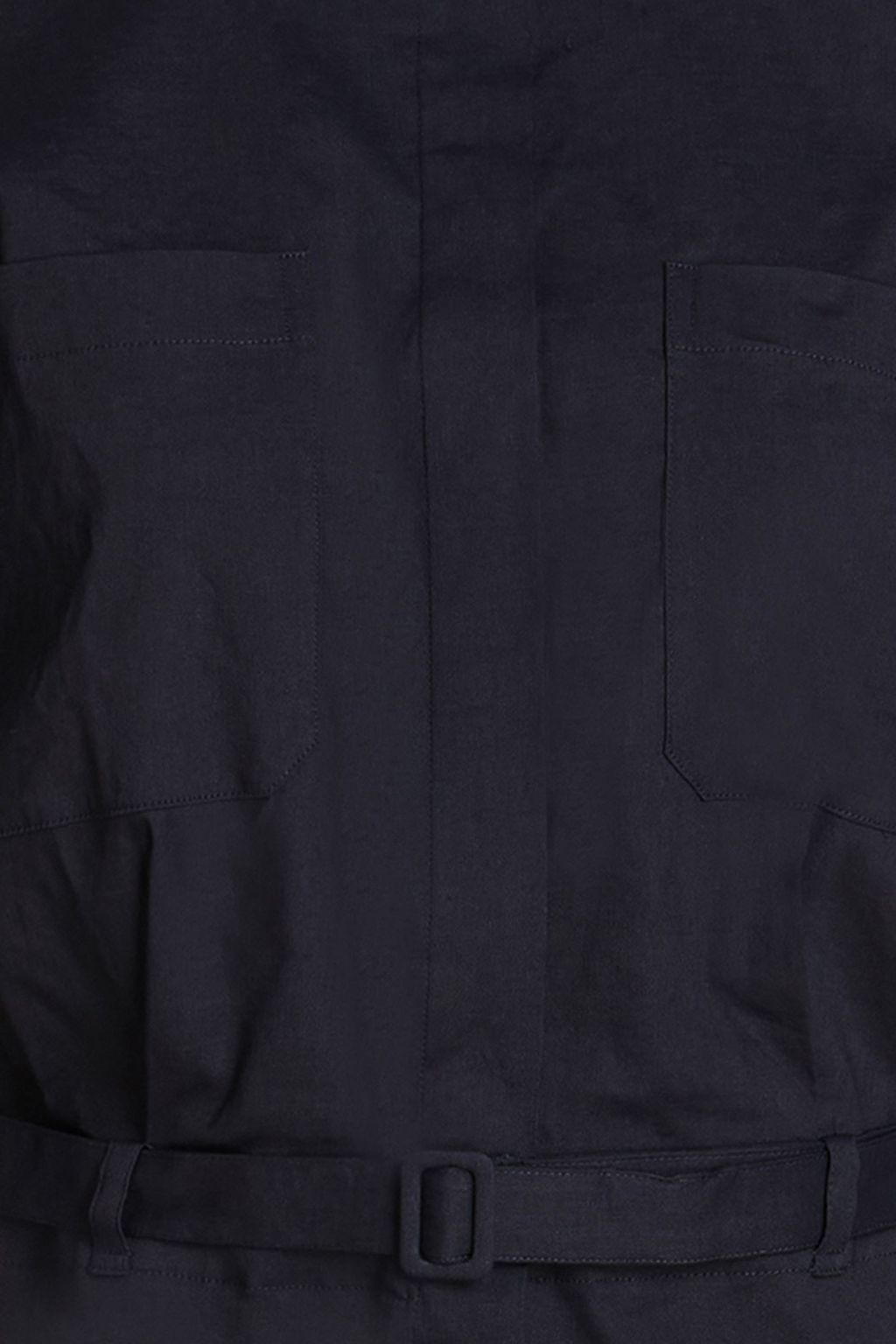 THEORY Belted linen-blend mini shirt dress