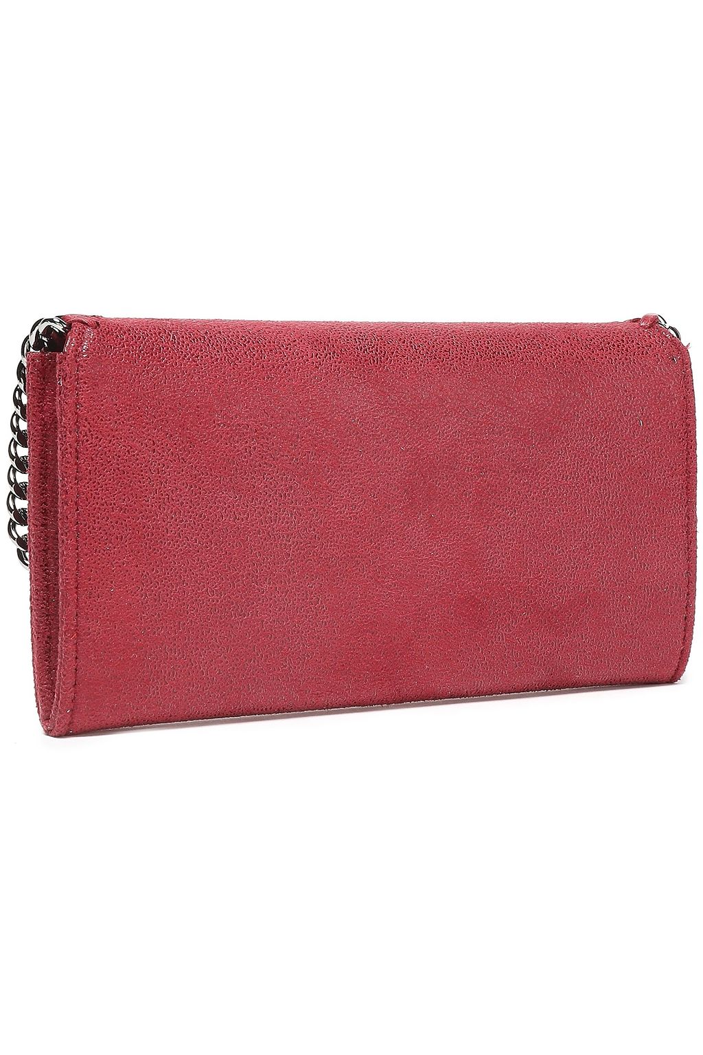 STELLA MCCARTNEY Falabella faux brushed-leather continental wallet