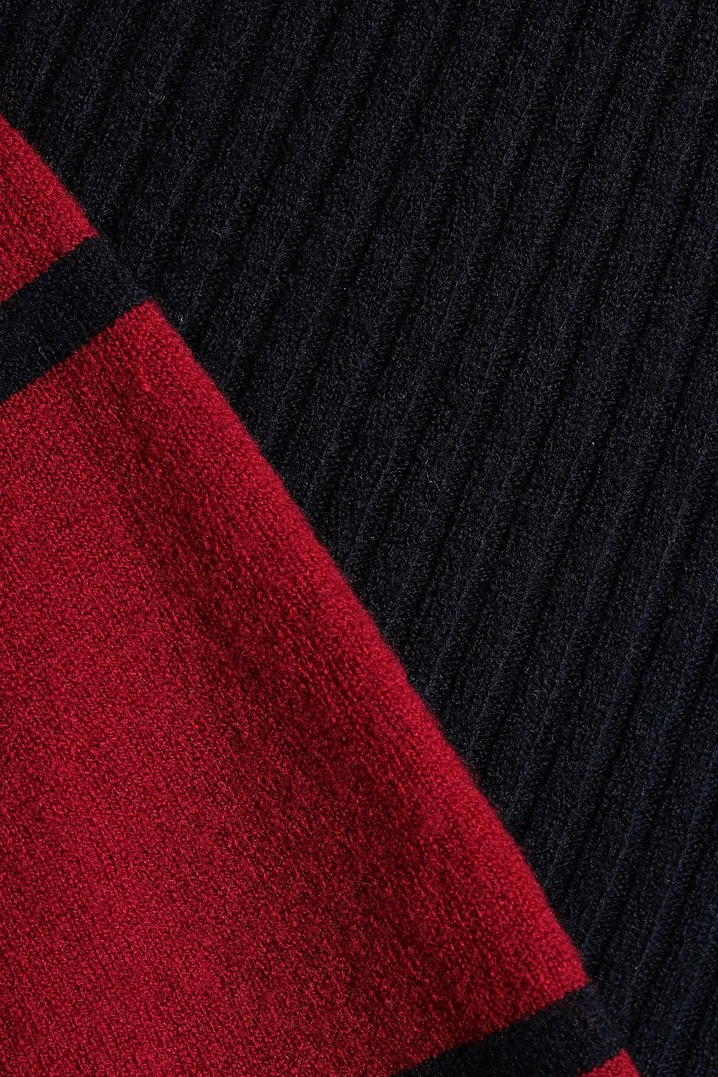 AUTUMN CASHMERE Fluted merino wool-blend sweater