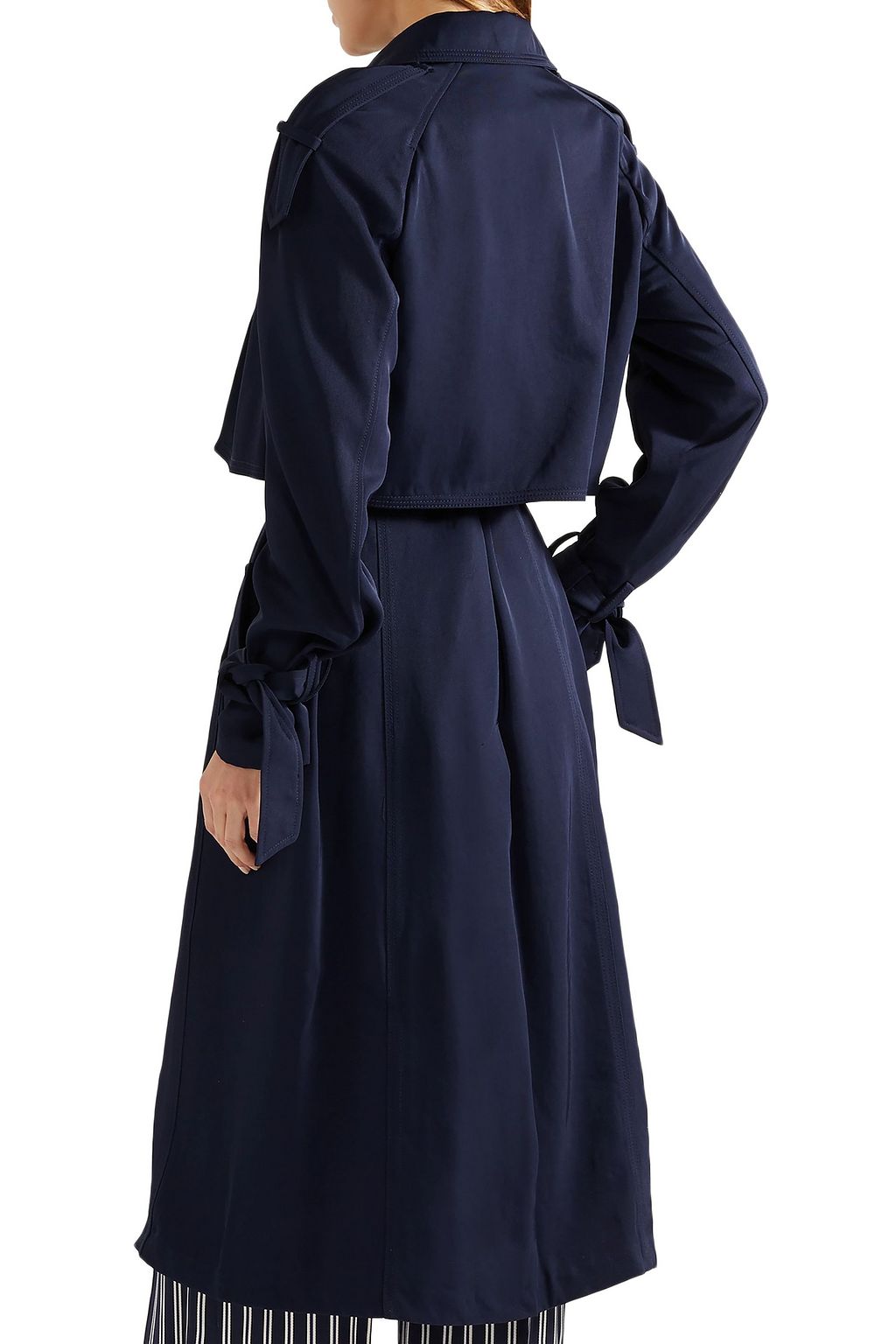 michael kors draped trench coat