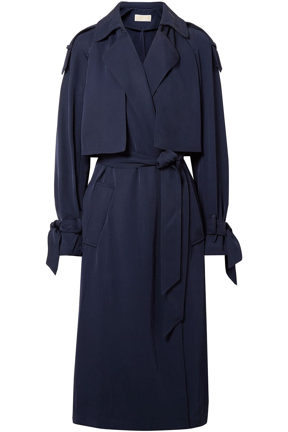 michael kors draped trench coat
