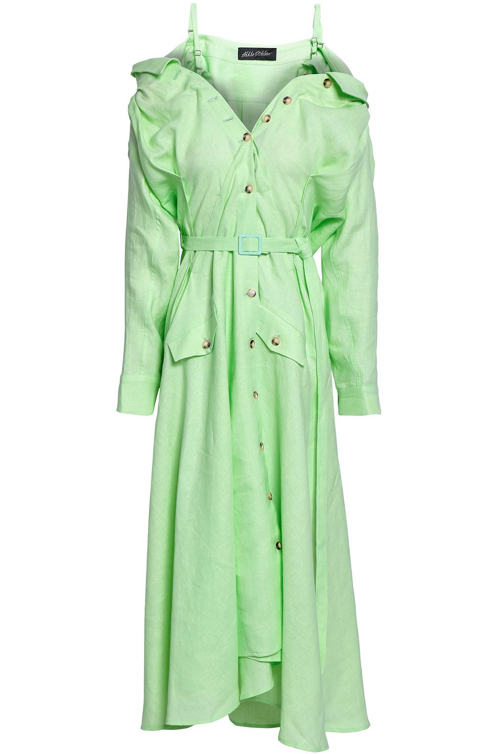 anna october green dress Georgina dress XL / Mint