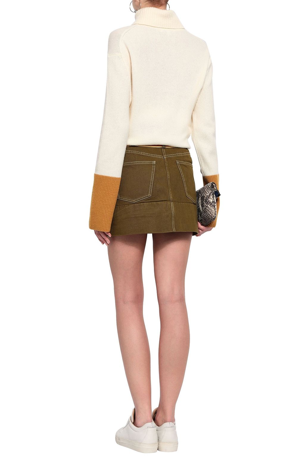 ACNE STUDIOS Dive Dye belted denim mini skirt