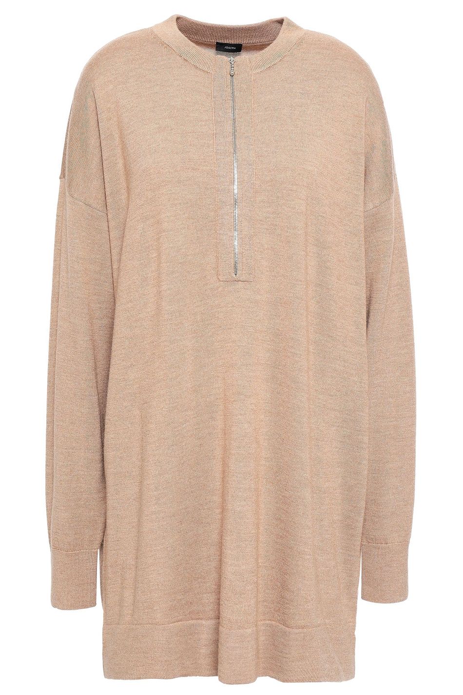 tunic zip up sweatshirt