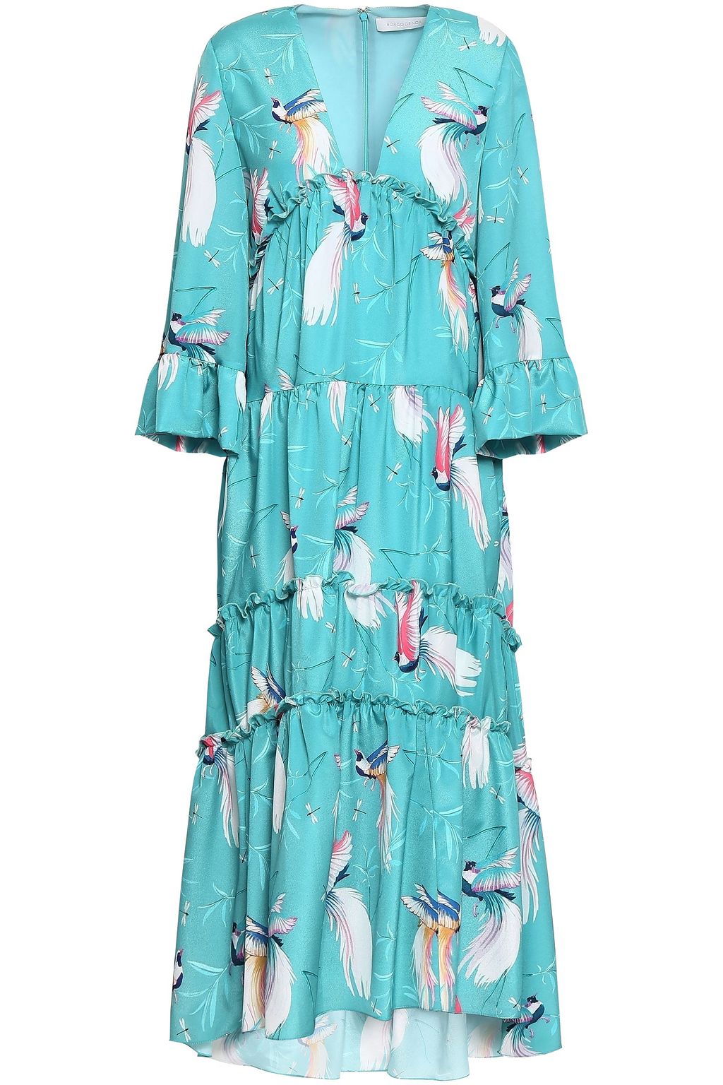 turquoise midi dress