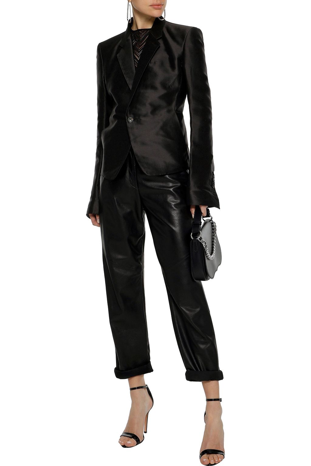 RICK OWENS Silk-gazar blazer