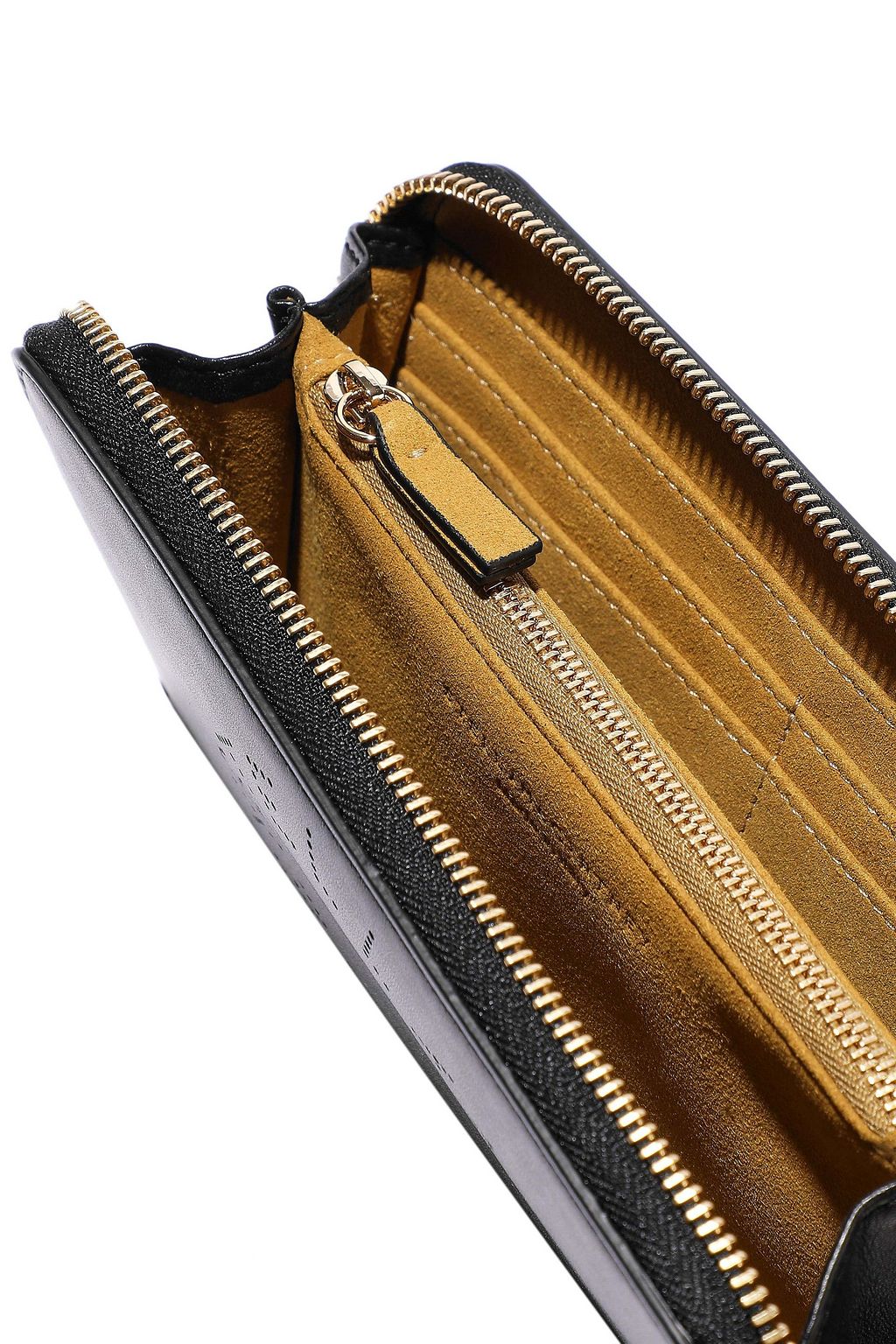 STELLA MCCARTNEY Perforated faux leather continental wallet