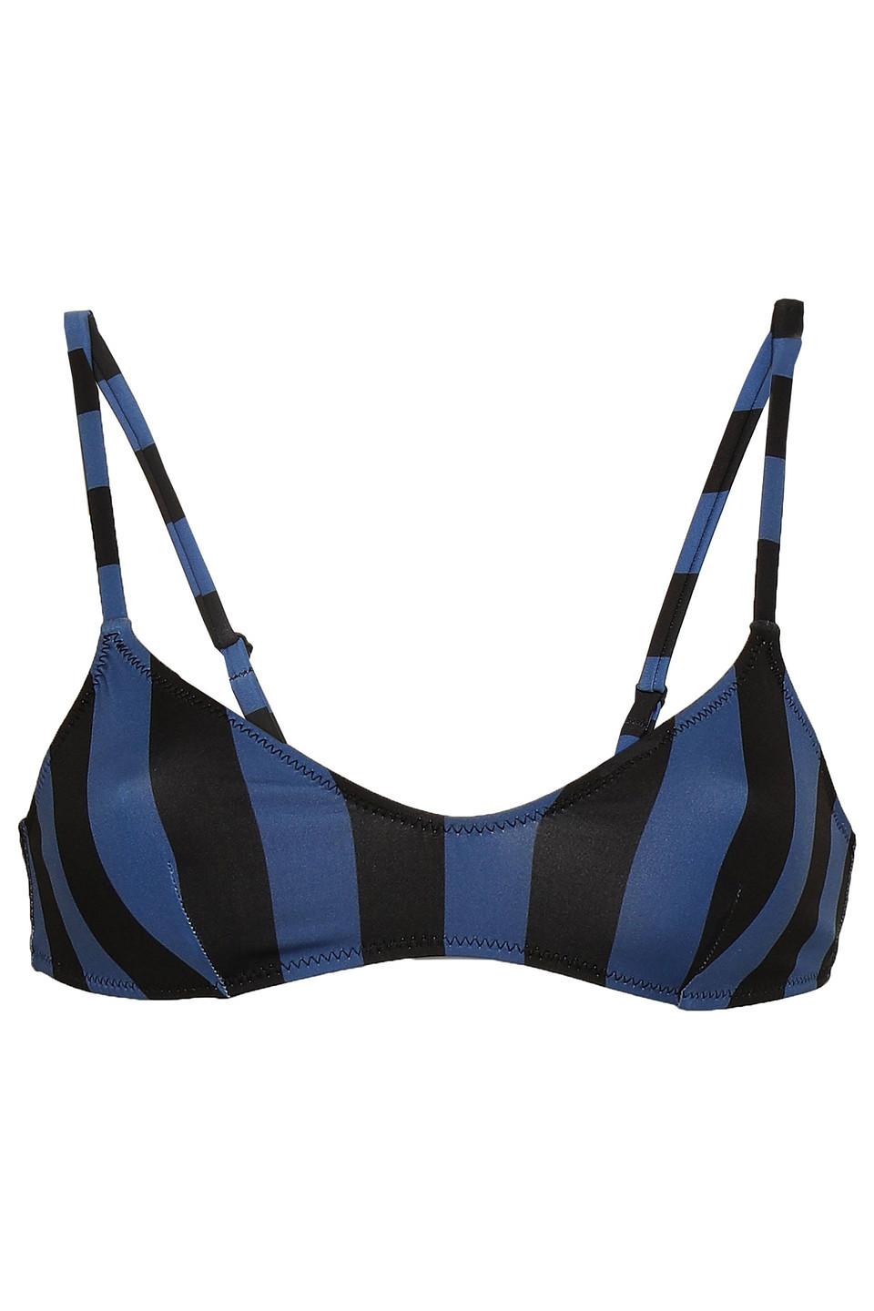 Solid & Striped Woman Rachel Striped Bikini Top Navy Size S