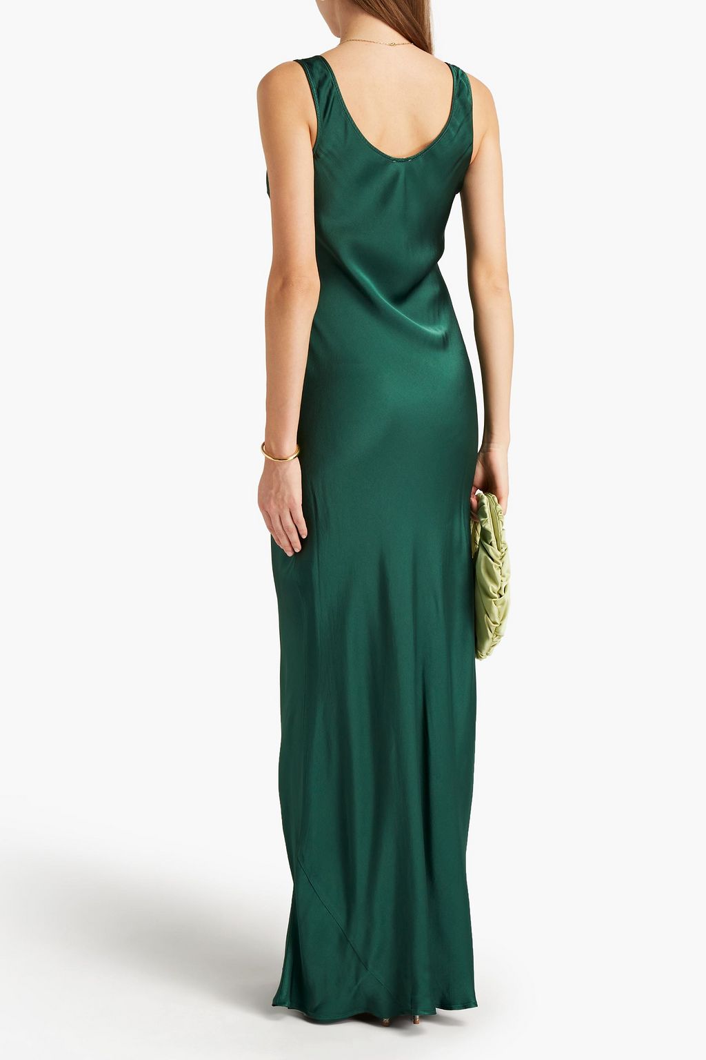 GHOST LONDON Remi satin-crepe maxi dress