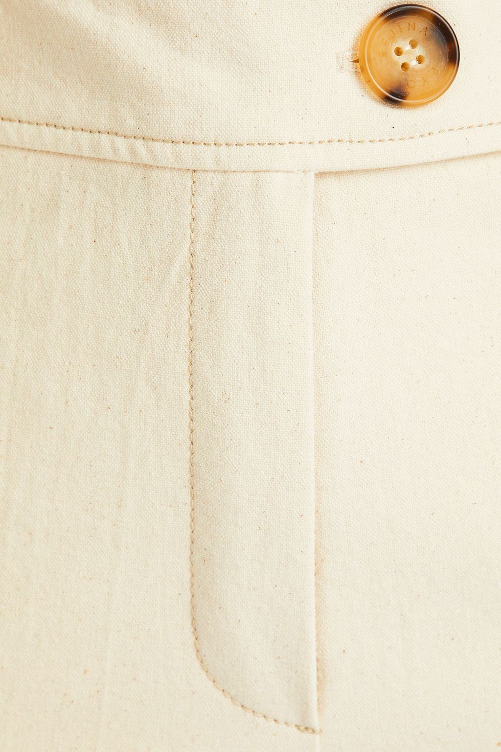 REJINA PYO Belted donegal canvas straight-leg pants