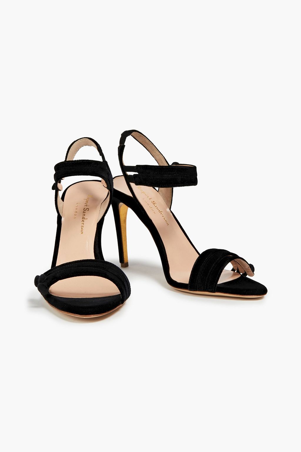 RUPERT SANDERSON Nicolette velvet sandals