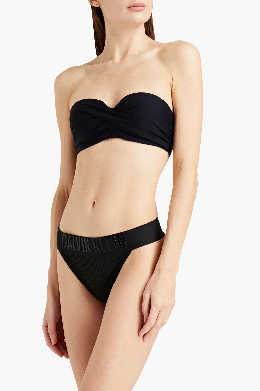 CALVIN KLEIN Twist-front bandeau bikini top