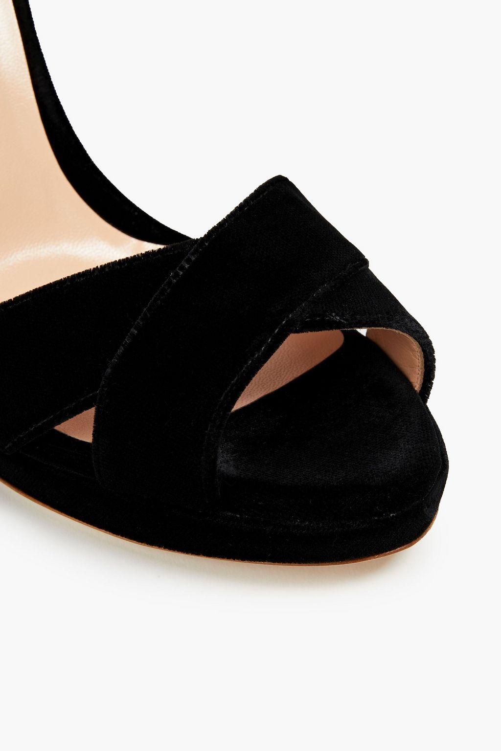 RUPERT SANDERSON Meadow velvet sandals