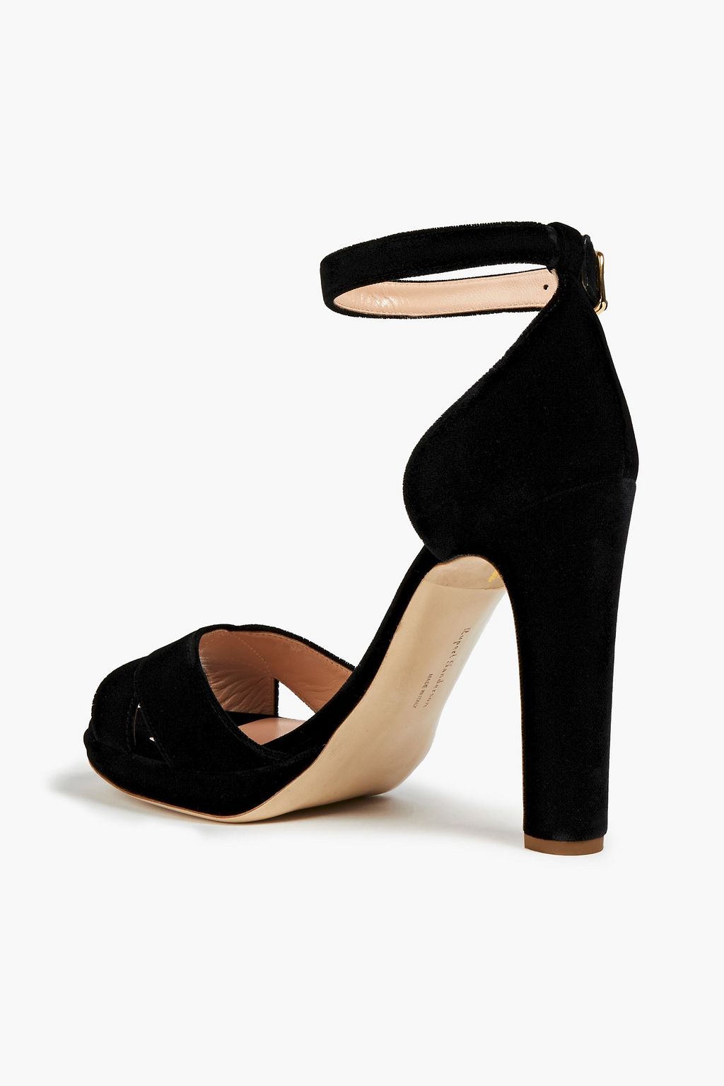 RUPERT SANDERSON Meadow velvet sandals