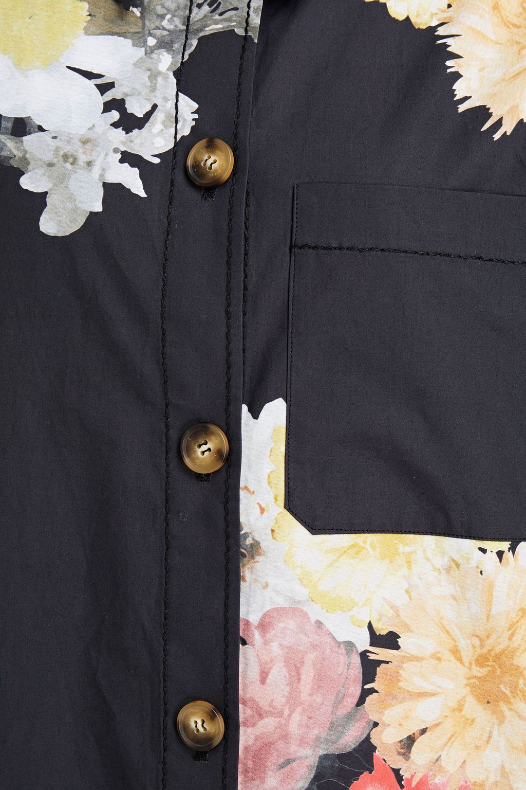 REJINA PYO Kinsey floral-print cotton-poplin shirt