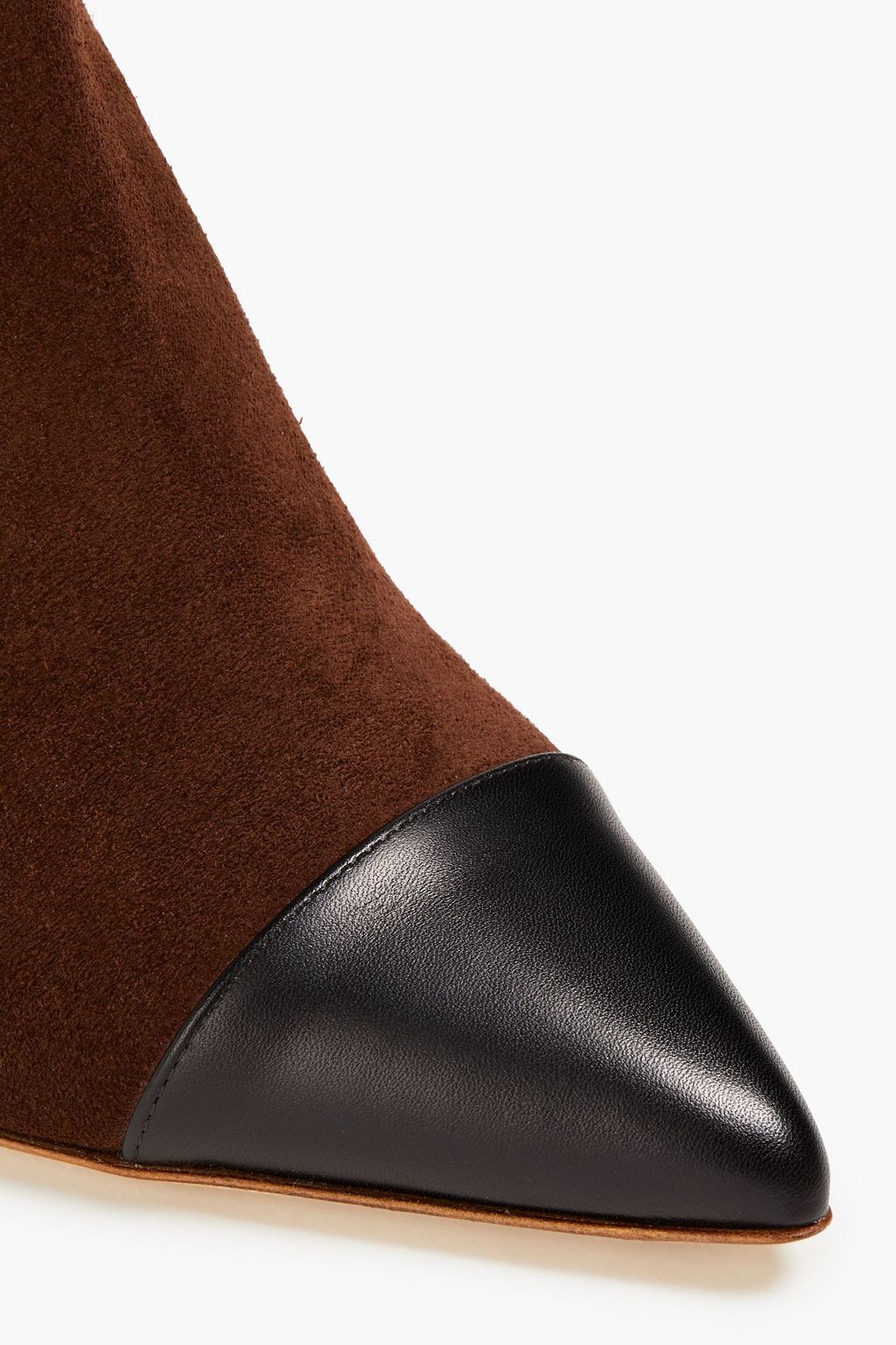 RUPERT SANDERSON Warrior leather-trimmed suede ankle boots