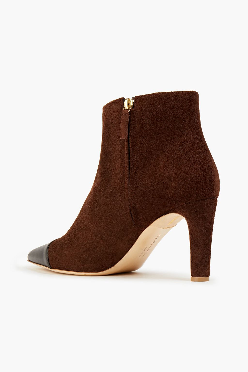 RUPERT SANDERSON Warrior leather-trimmed suede ankle boots