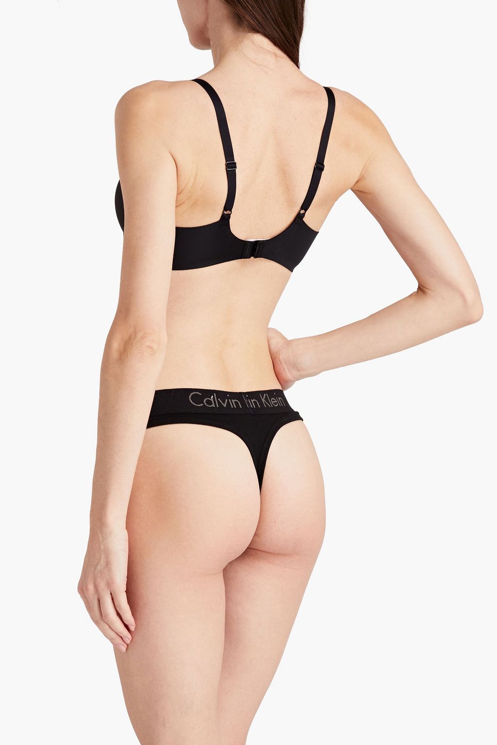 CALVIN KLEIN Stretch-jersey balconette bra
