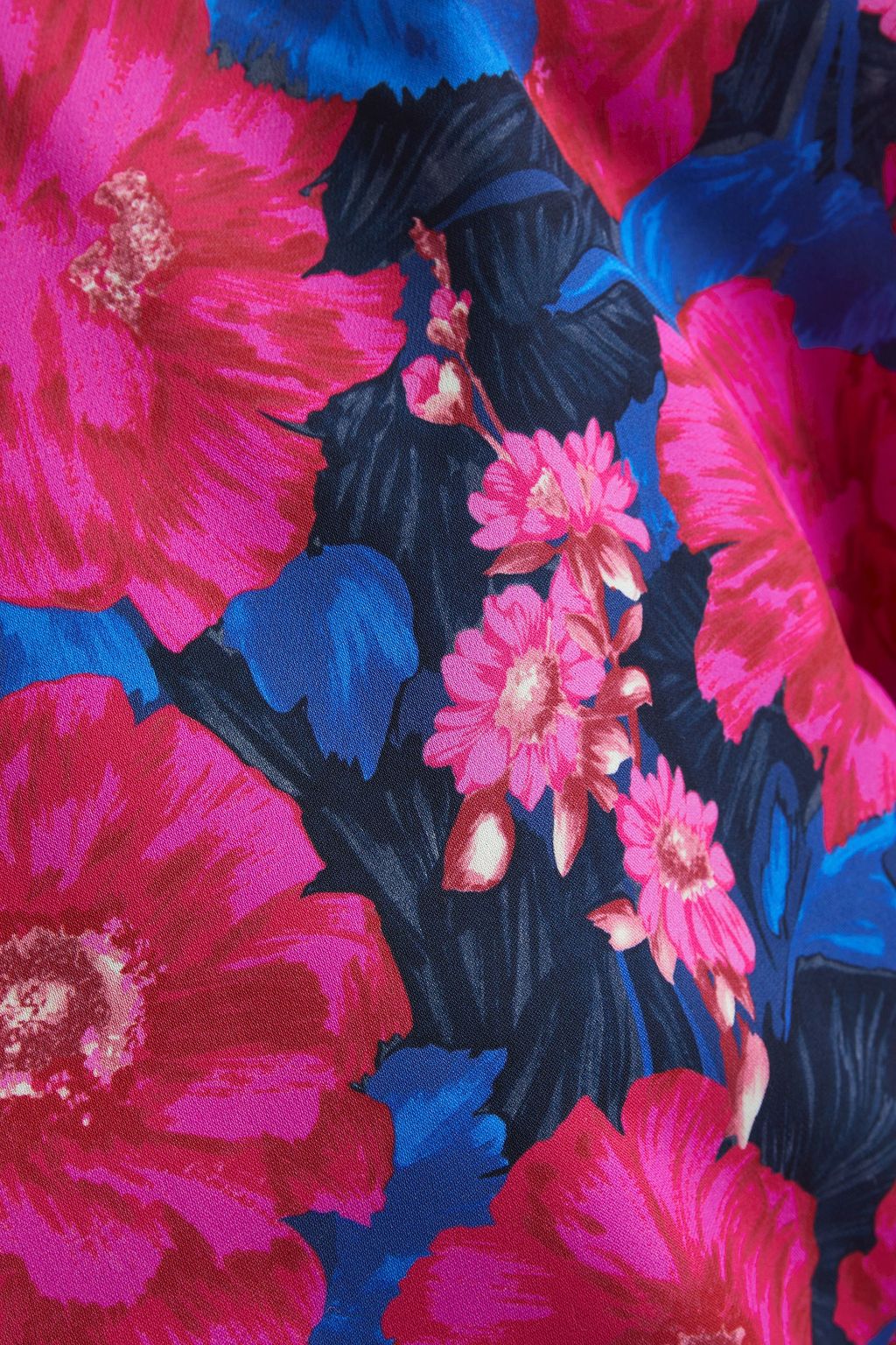 MAGDA BUTRYM Floral-print silk-crepe mini dress