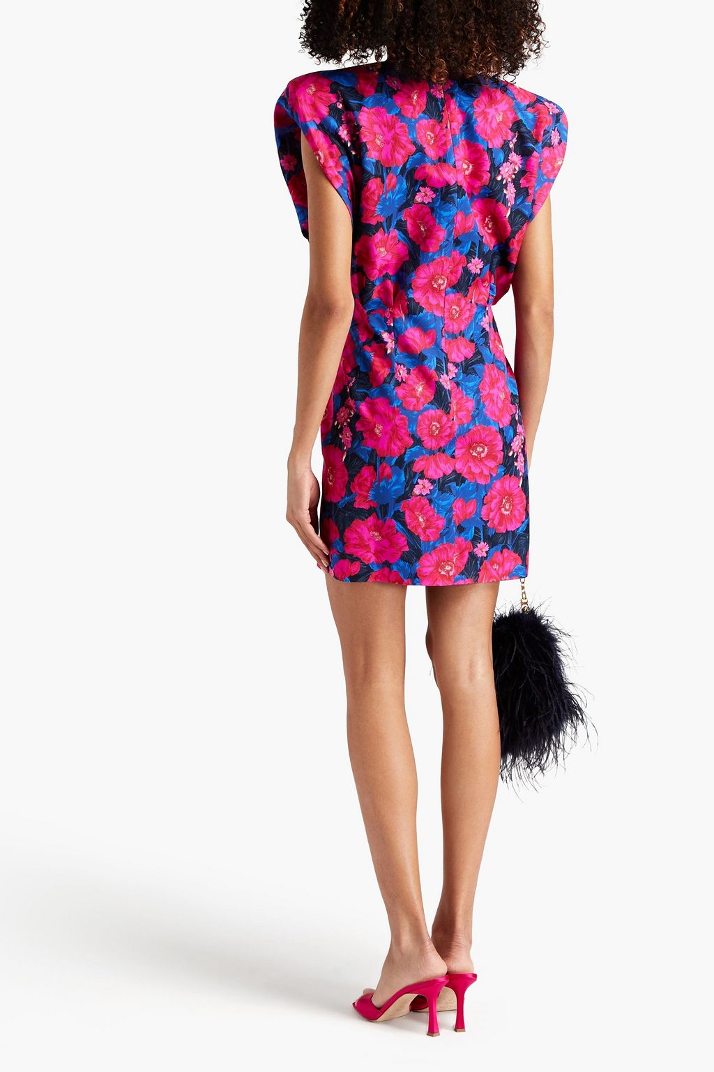 MAGDA BUTRYM Floral-print silk-crepe mini dress
