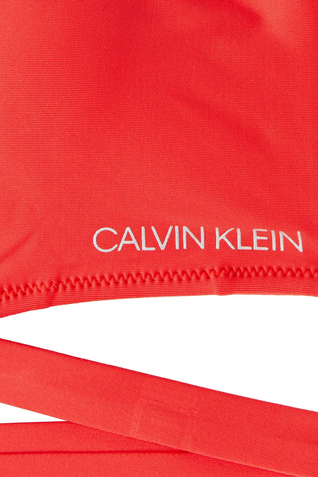 CALVIN KLEIN Cutout printed bikini top