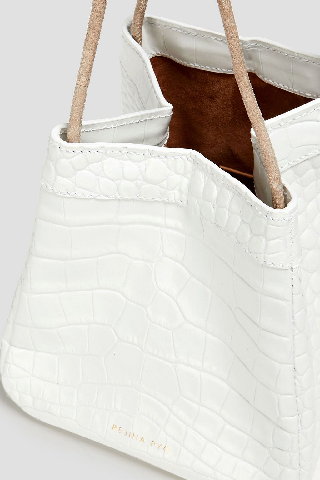 REJINA PYO Rita Tote Bag aus Leder mit Krokodileffekt