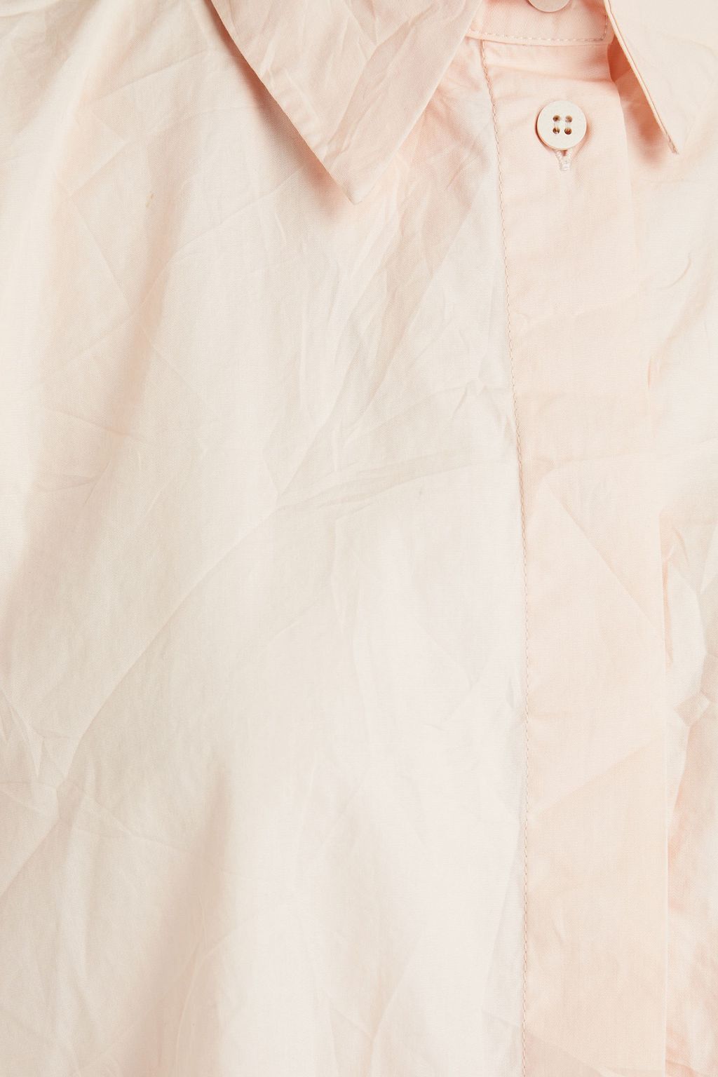BITE STUDIOS Crinkled cotton-poplin shirt
