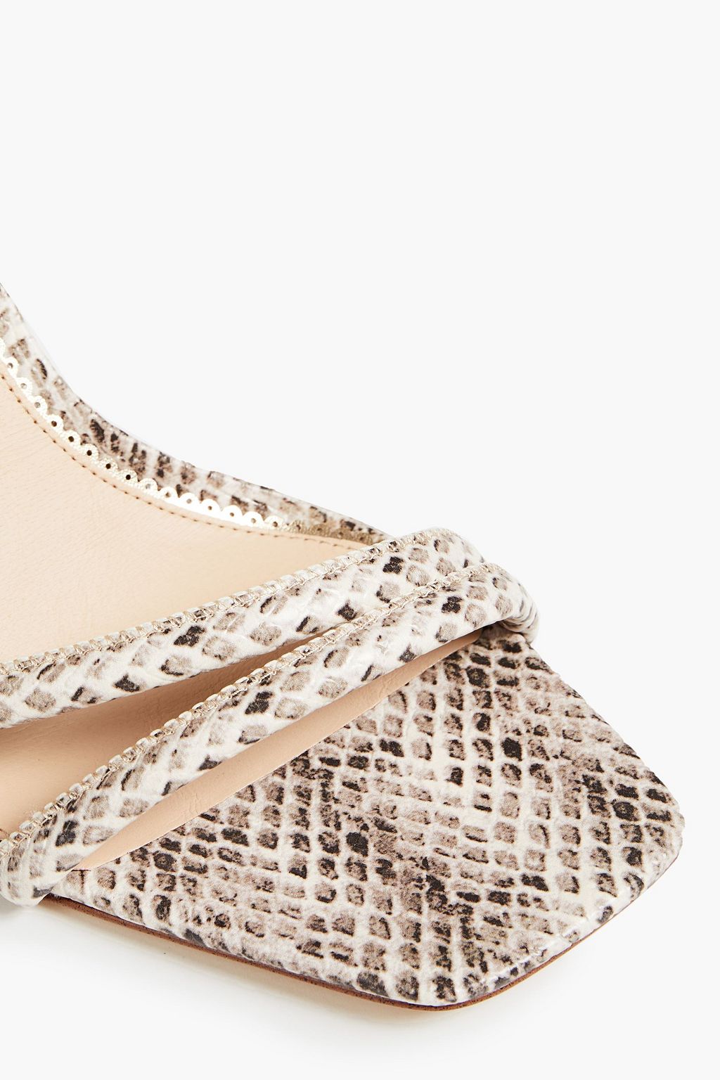 SAM EDELMAN Kia faux snake-effect leather sandals