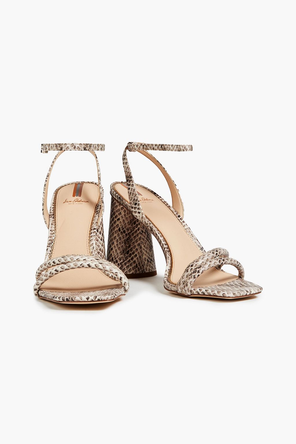 SAM EDELMAN Kia faux snake-effect leather sandals