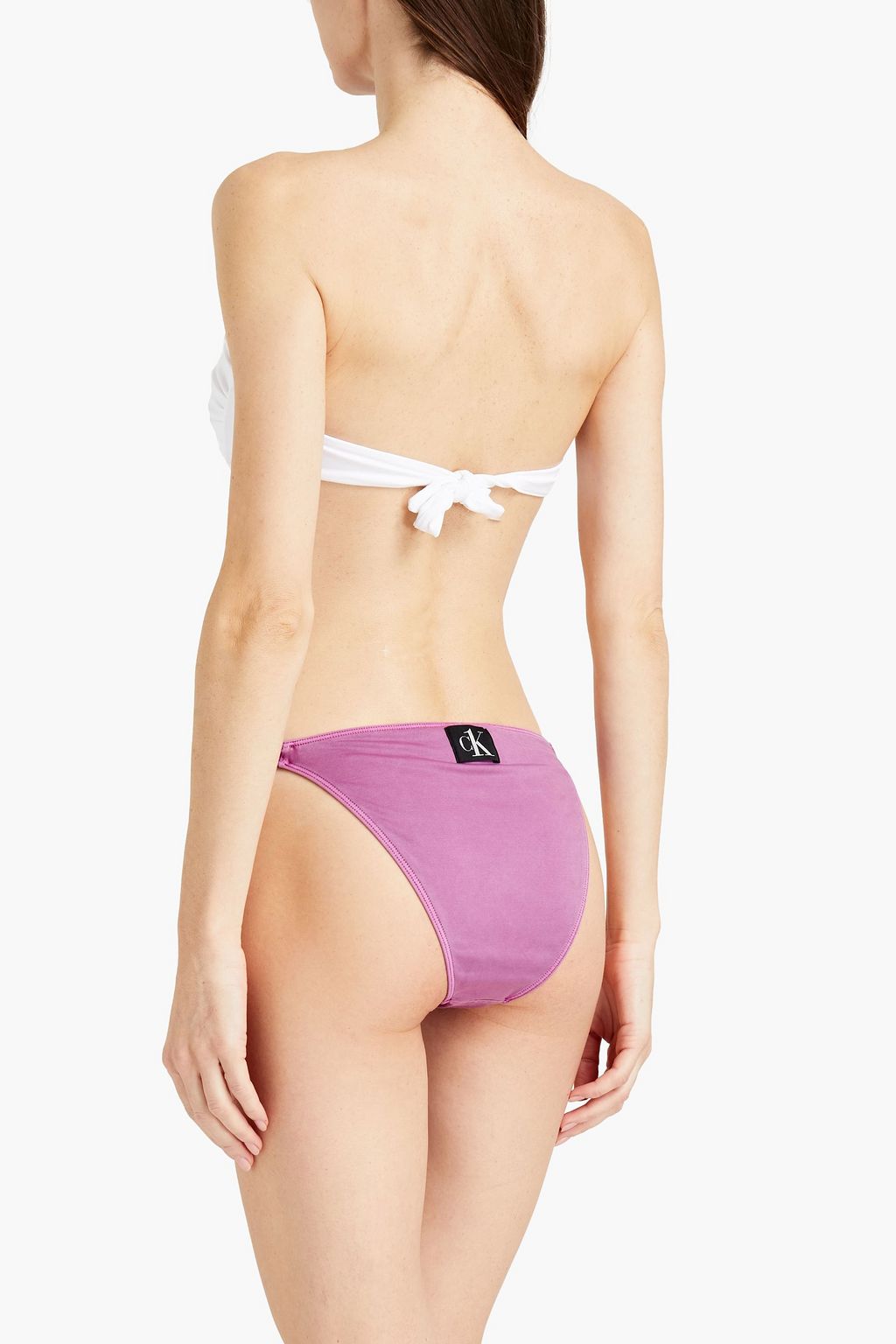 CALVIN KLEIN Gathered low-rise bikini briefs