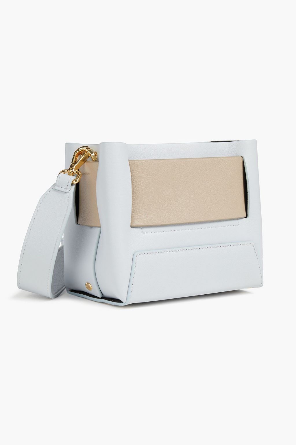 YUZEFI Dinky textured-leather shoulder bag