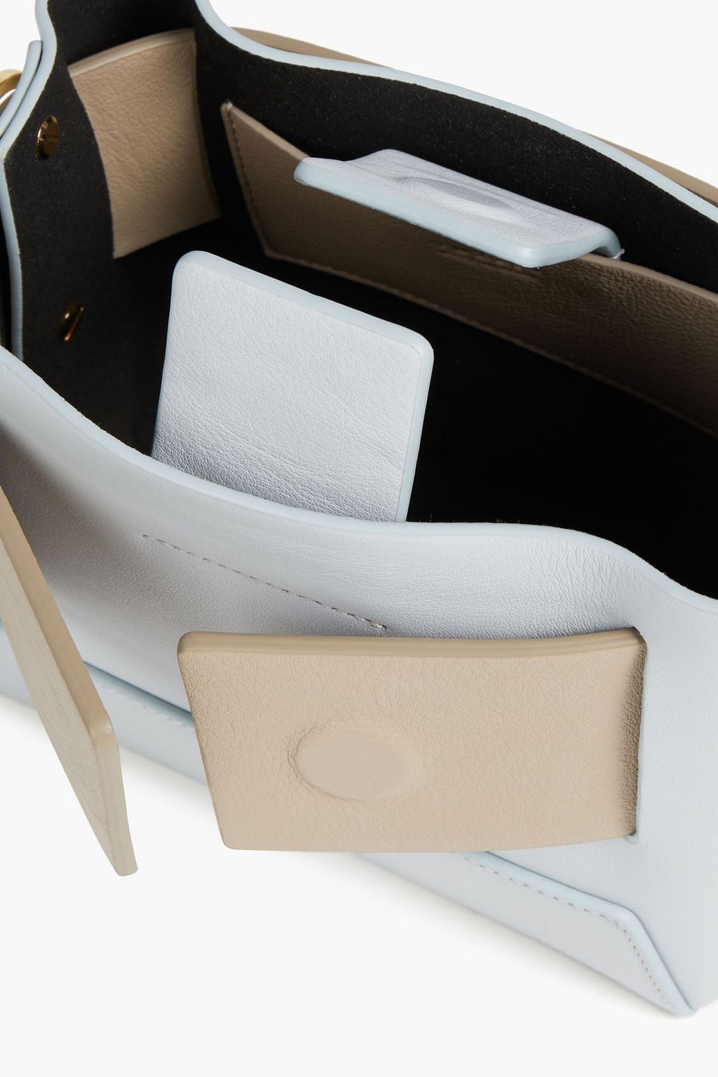 YUZEFI Dinky textured-leather shoulder bag
