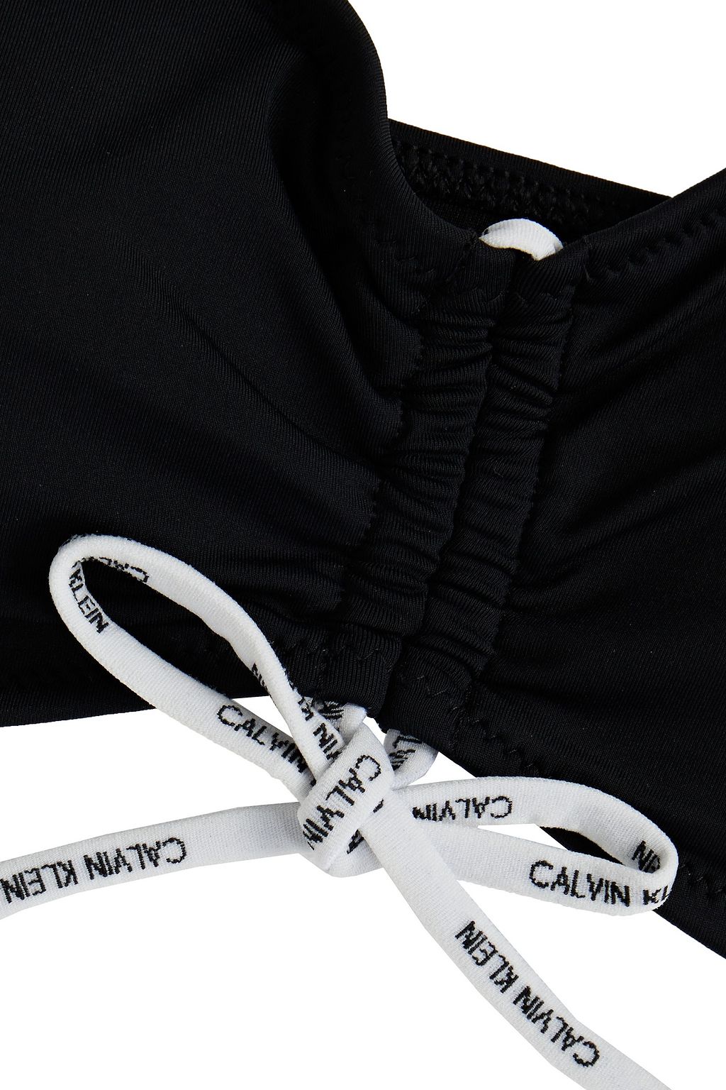 CALVIN KLEIN Monogram-trimmed bikini top