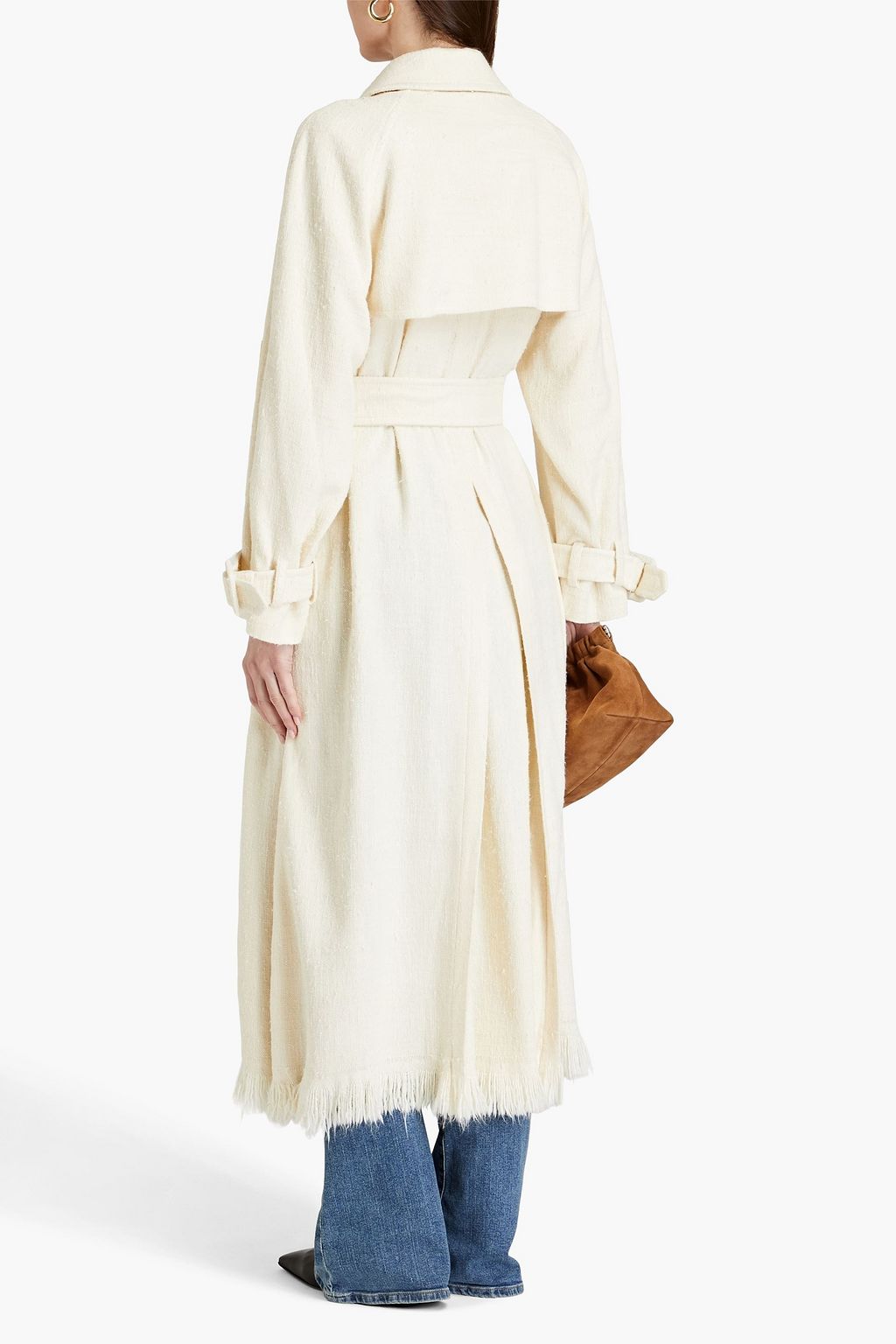 CHLOÉ Silk-tweed trench coat