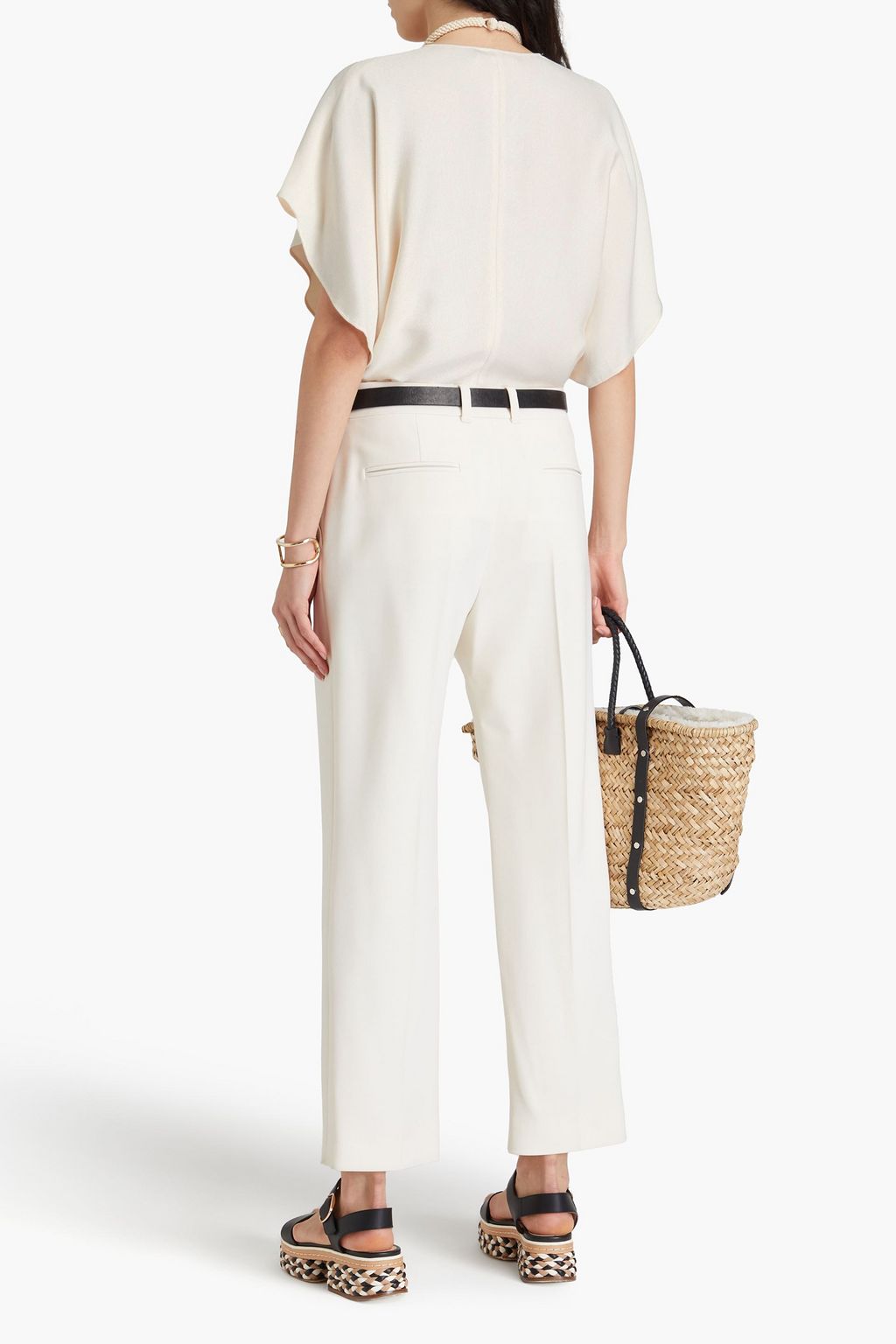 CHLOÉ Embellished silk top