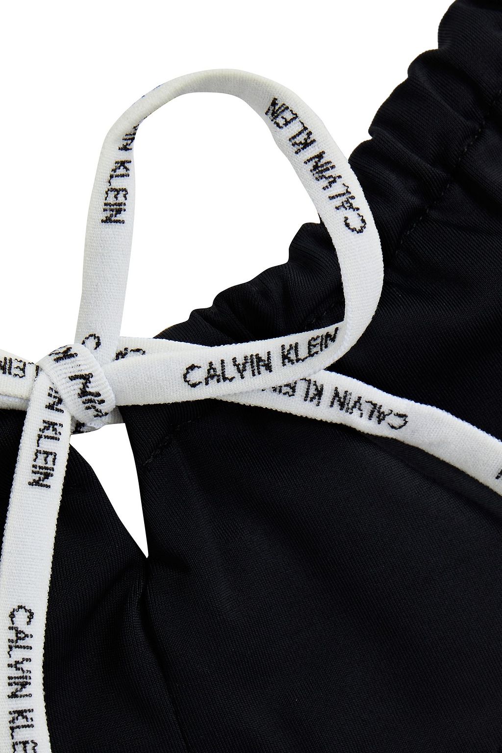 CALVIN KLEIN Monogram-trimmed bikini top