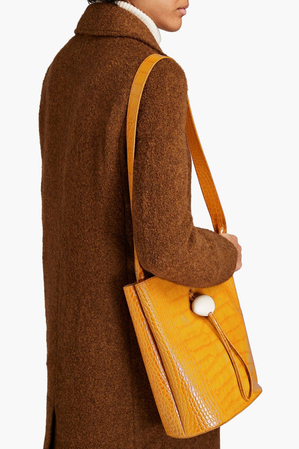 REJINA PYO Naomi croc-effect leather shoulder bag