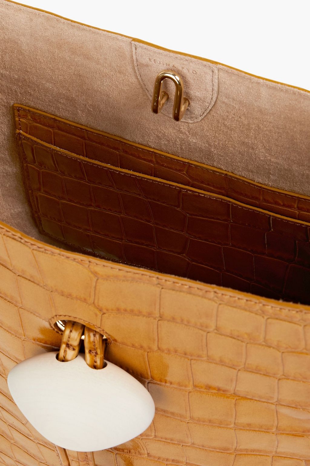 REJINA PYO Naomi croc-effect leather shoulder bag