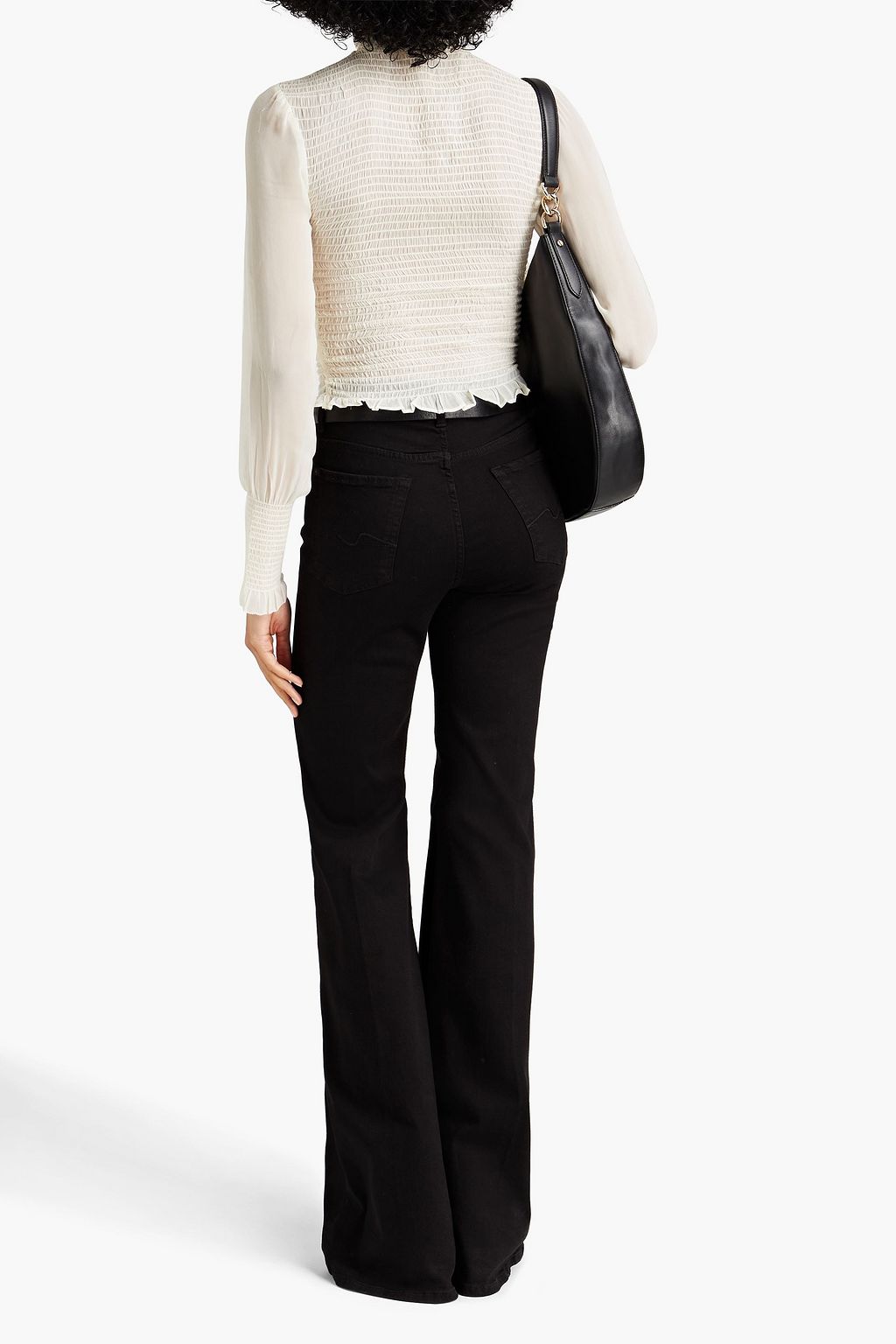 RAG & BONE Kayden shirred chiffon blouse