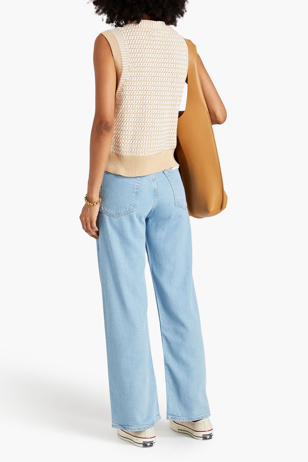 RAG & BONE جينز بأرجل واسعة وخصر منخفض الارتفاع