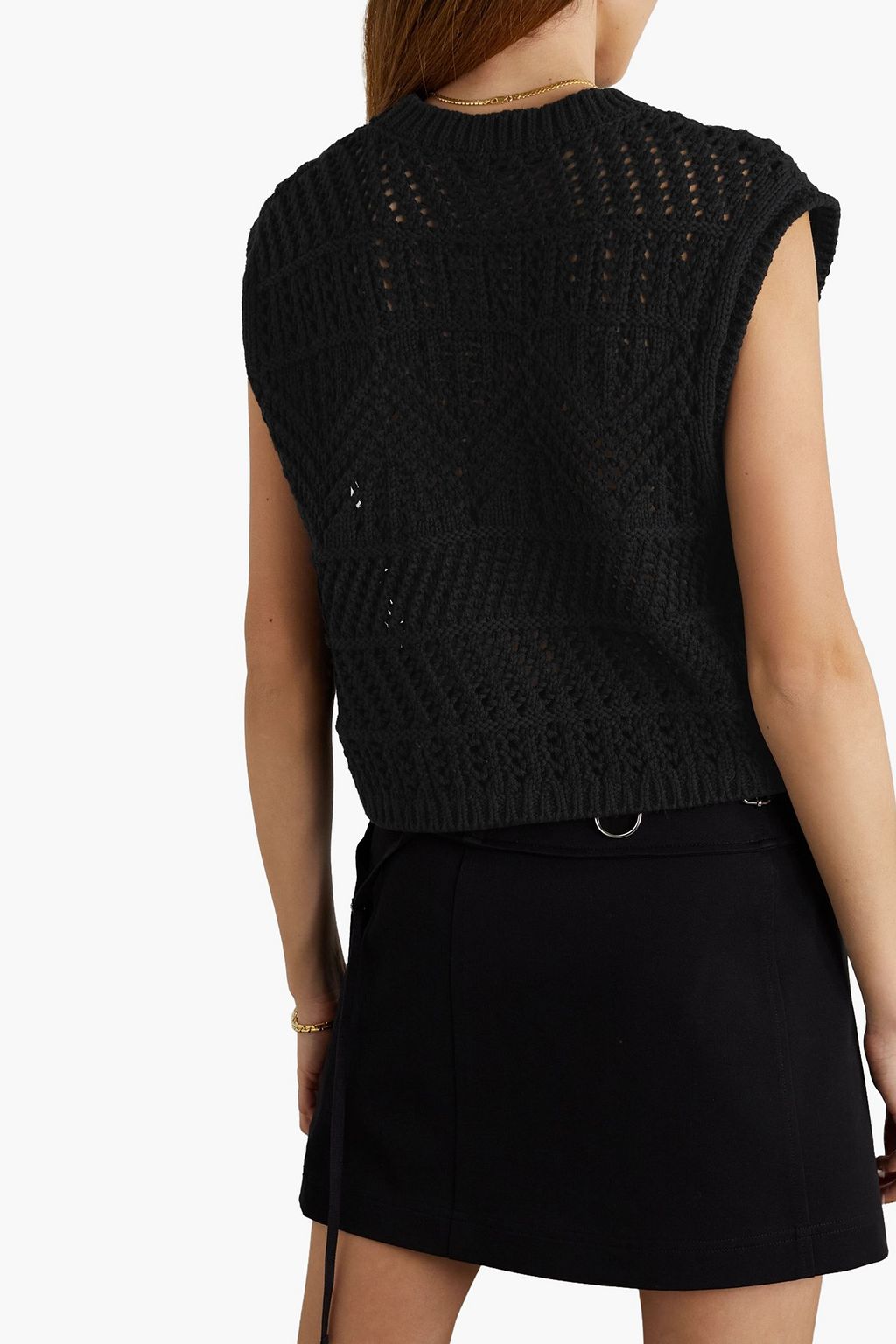 RAG & BONE Renee open-knit cotton-blend top