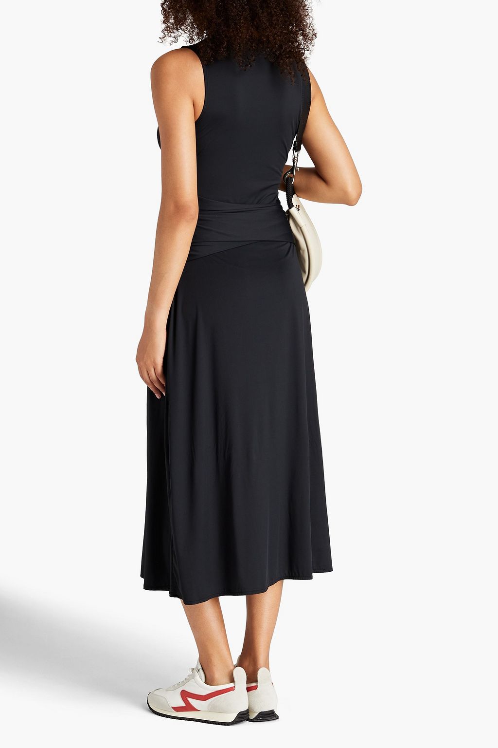 RAG & BONE Rose wrap-effect stretch-jersey midi dress