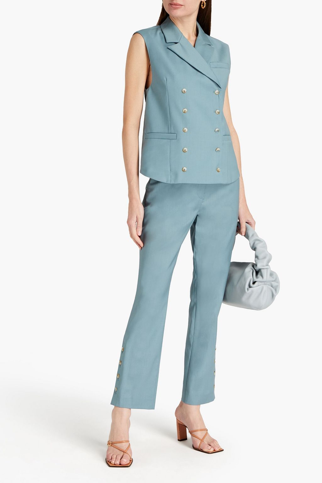 LOULOU STUDIO Crozet double-breasted wool vest